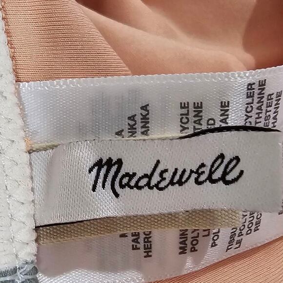 Madewell Second Wave Mod Shapes One-Piece Swimsuit Frosted Willow Size S NWT - Picture 7 of 9